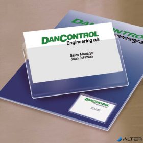   Névjegytartó zseb, öntapadó, felül nyitott, 95x60 mm, DJOIS