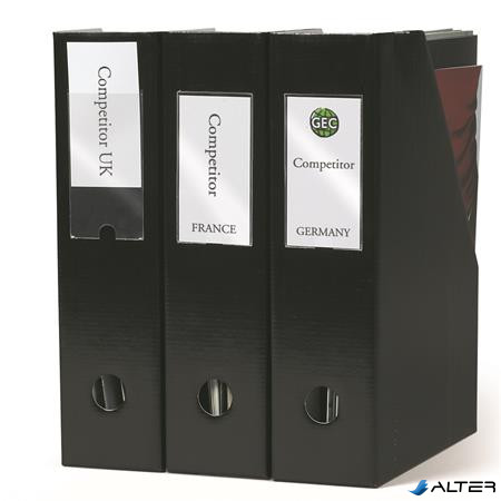 Címketartó zseb, 62x150 mm, öntapadó, DJOIS