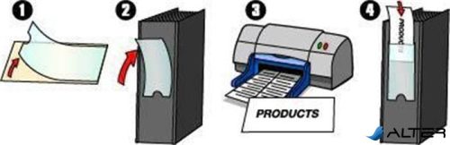 Címketartó zseb, 62x150 mm, öntapadó, DJOIS
