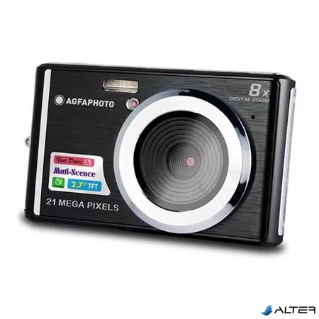 Fényképezőgép, kompakt, digitális, AGFAPHOTO "DC5200", fekete
