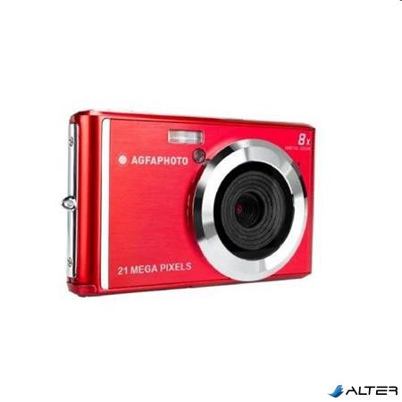 Fényképezőgép, kompakt, digitális, AGFAPHOTO "DC5200", piros