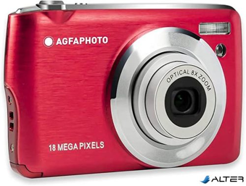 Fényképezőgép, kompakt, digitális, AGFAPHOTO "DC8200", piros
