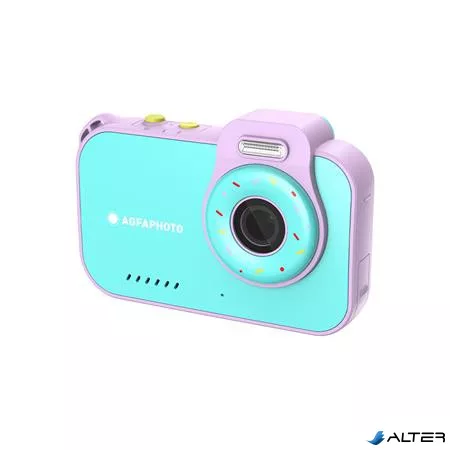 Fényképezőgép, digitális, vízálló, gyerekeknek, AGFAPHOTO Realikids 2 "ARKCW2PK", kék-rózsaszín