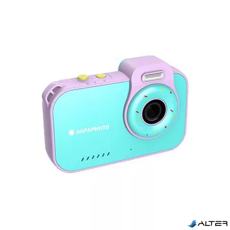 Fényképezőgép, digitális, vízálló, gyerekeknek, AGFAPHOTO Realikids 2 "ARKCW2PK", kék-rózsaszín