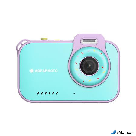 Fényképezőgép, digitális, vízálló, gyerekeknek, AGFAPHOTO Realikids 2 "ARKCW2PK", kék-rózsaszín