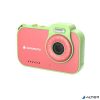 Fényképezőgép, digitális, vízálló, gyerekeknek, AGFAPHOTO Realikids 2 "ARKCW2PK", piros-zöld