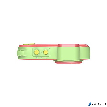 Fényképezőgép, digitális, vízálló, gyerekeknek, AGFAPHOTO Realikids 2 "ARKCW2PK", piros-zöld