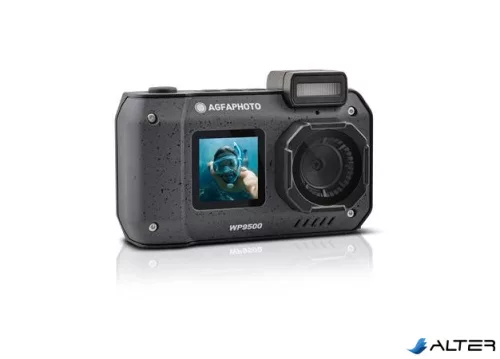 Fényképezőgép, digitális, vízálló, dupla kijelző, AGFAPHOTO Realishot 'WP9500', fekete