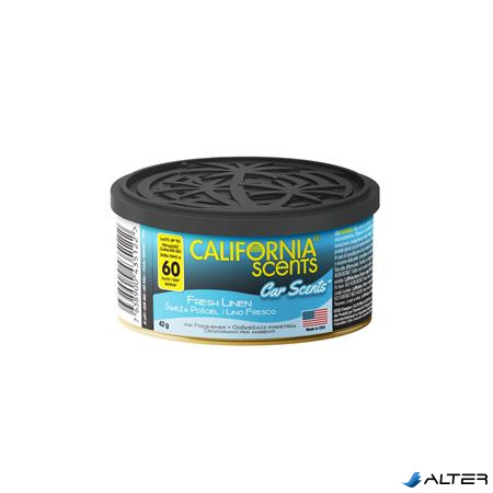 Autóillatosító konzerv, 42 g, CALIFORNIA SCENTS "Fresh Linen"