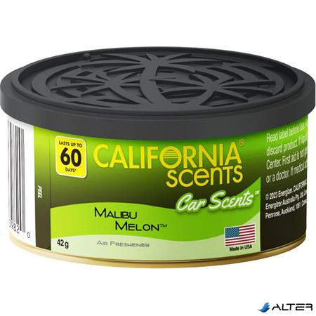 Autóillatosító konzerv, 42 g, CALIFORNIA SCENTS "Malibu Melon"