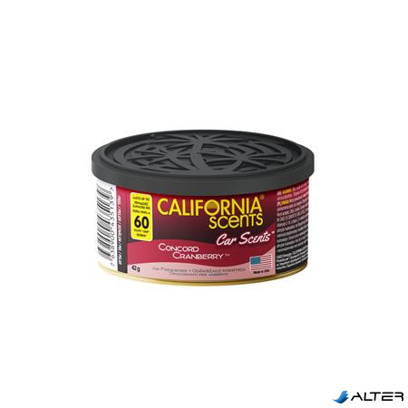 Autóillatosító konzerv, 42 g, CALIFORNIA SCENTS "Concord Cranberry"