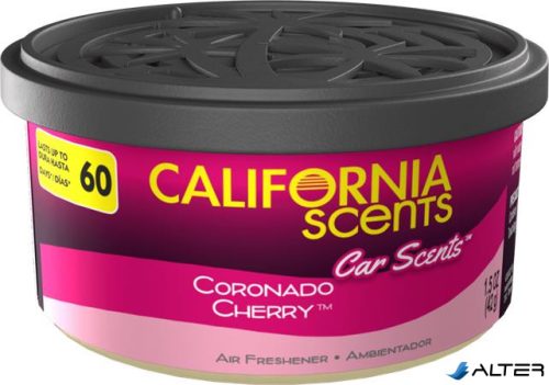 Autóillatosító konzerv, 42 g, CALIFORNIA SCENTS "Coronado Cherry"
