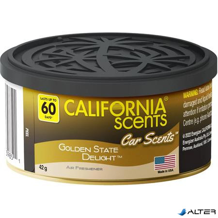 Autóillatosító konzerv, 42 g, CALIFORNIA SCENTS "Golden State Delight"