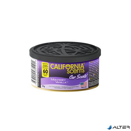 Autóillatosító konzerv, 42 g, CALIFORNIA SCENTS "Monterey Vanilla"