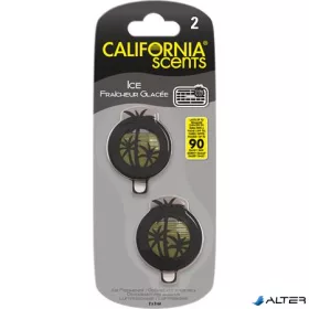   Autóillatosító, mini diffúzer, 2*3 ml, CALIFORNIA SCENTS 'ICE'