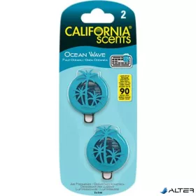   Autóillatosító, mini diffúzer, 2*3 ml, CALIFORNIA SCENTS 'Ocean Wave'