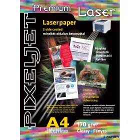   Pixeljet Lézer fotópapír 170g, A4, 210x297 mm, fényes, 250 lap