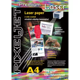   Pixeljet Lézer fotópapír 170g, A4, 210x297 mm, szatin, 250 lap