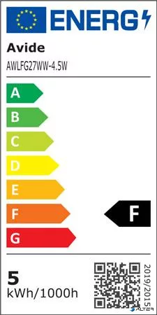 LED izzó, filament, E27, gömb, A60, 4,5W, 470lm, 2700K, AVIDE