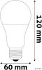 LED izzó, E27, gömb, A60, 13W, 1521lm, 4000K, AVIDE