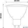 LED izzó, GU10 spot, 7W, 620lm, 4000K, AVIDE