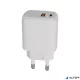 Hálózati töltő, USB-A + USB-C, 12W, AVAX "CH312W Speedy", fehér