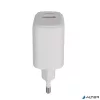 Hálózati töltő, USB-A + USB-C, 12W, AVAX "CH312W Speedy", fehér