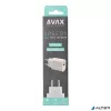 Hálózati töltő, USB-A + USB-C, 20W, AVAX "CH320 Speedy", fehér