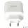 Hálózati töltő, GaN, USB-A + USB-C, AVAX "CH360 Speedy", fehér