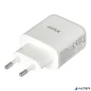 Hálózati töltő, GaN, USB-A + USB-C, AVAX "CH360 Speedy", fehér