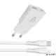 Hálózati töltő + USB-C - Lightning (Apple) kábel,  AVAX "CH6414", fehér