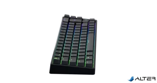 Billentyűzet, tri-mode kapcsolat, HUN, gaming, AVAX "GM01 PRO", fekete