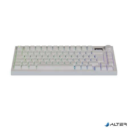 Billentyűzet, tri-mode kapcsolat, HUN, gaming, AVAX "GM02 PRO", fehér