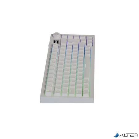 Billentyűzet, tri-mode kapcsolat, HUN, gaming, AVAX "GM02 PRO", fehér
