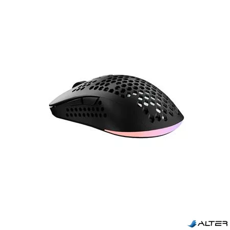Egér, vezetékes, gaming, RGB, AVAX "LW01", fekete