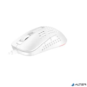   Egér, vezetékes, gaming, RGB, AVAX 'LW01', fehér
