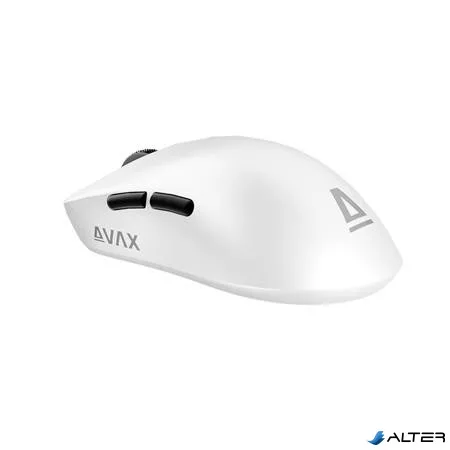 Egér, tri-mode kapcsolat, gaming, AVAX "LW03 PRO", fehér