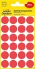 Etikett, 18 mm, kör, AVERY ZWECKFORM, piros, 96 etikett/csomag
