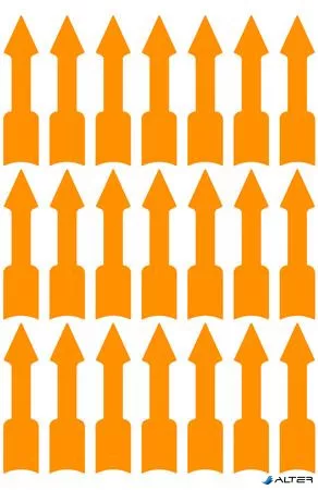 Jelölőnyíl, 39x9 mm, AVERY ZWECKFORM, neon narancs, 63 etikett/csomag