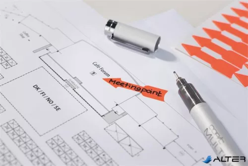 Jelölőnyíl, 39x9 mm, AVERY ZWECKFORM, neon narancs, 63 etikett/csomag