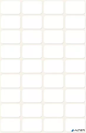 Etikett, 18x12 mm, kézzel írható, kerekitett sarkú, AVERY ZWECKFORM, 216 etikett/csomag