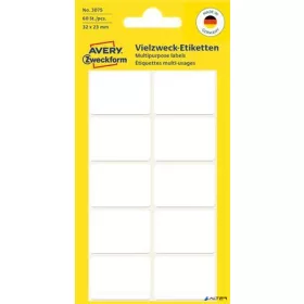  Etikett, 32x23 mm, kézzel írható, lekerekített sarkú, AVERY ZWECKFORM, 60 etikett/csomag