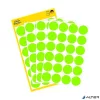 Etikett, 18 mm, kör, AVERY ZWECKFORM, neon zöld, 96 etikett/csomag