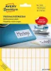 Etikett, 32x10 mm, kézzel írható, kerekített sarkú, AVERY ZWECKFORM, 1144 etikett/csomag