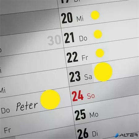 Etikett, 18 mm, kör, AVERY ZWECKFORM, sárga, 1056 etikett/csomag