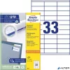 Etikett, univerzális, 70x25,4 mm, AVERY ZWECKFORM, 3300 etikett/csomag