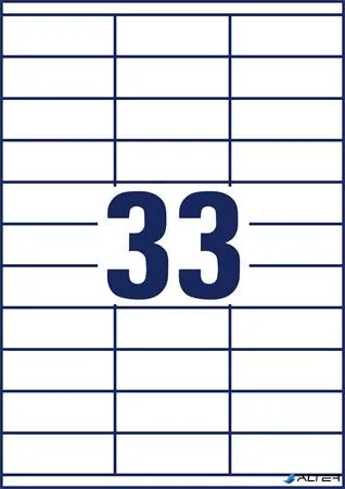 Etikett, univerzális, 70x25,4 mm, AVERY ZWECKFORM, 3300 etikett/csomag