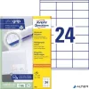 Etikett, univerzális, 70x35 mm, AVERY ZWECKFORM, 2400 etikett/csomag