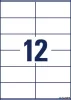 Etikett, univerzális, 105x48 mm, AVERY ZWECKFORM, 120 etikett/csomag