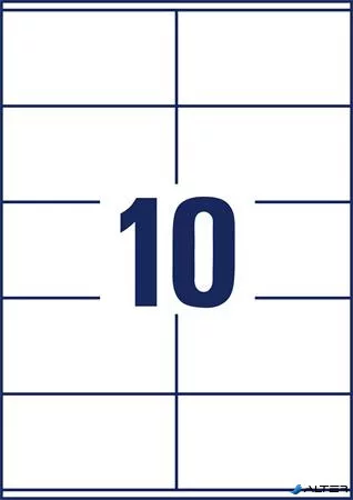 Etikett, univerzális, 105x57 mm, AVERY ZWECKFORM, 1000 etikett/csomag